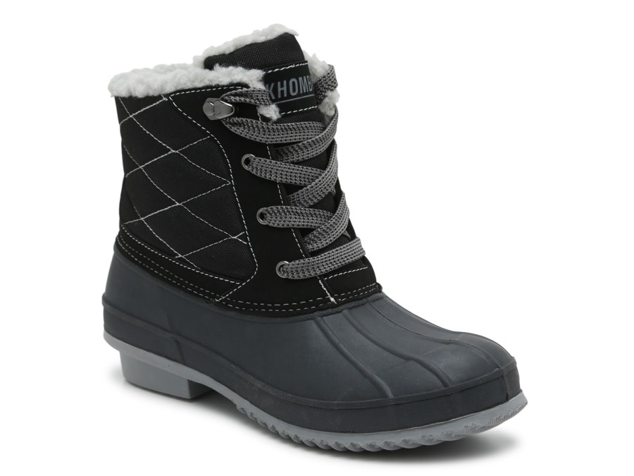 New Khombu Zany Duck Boot Black