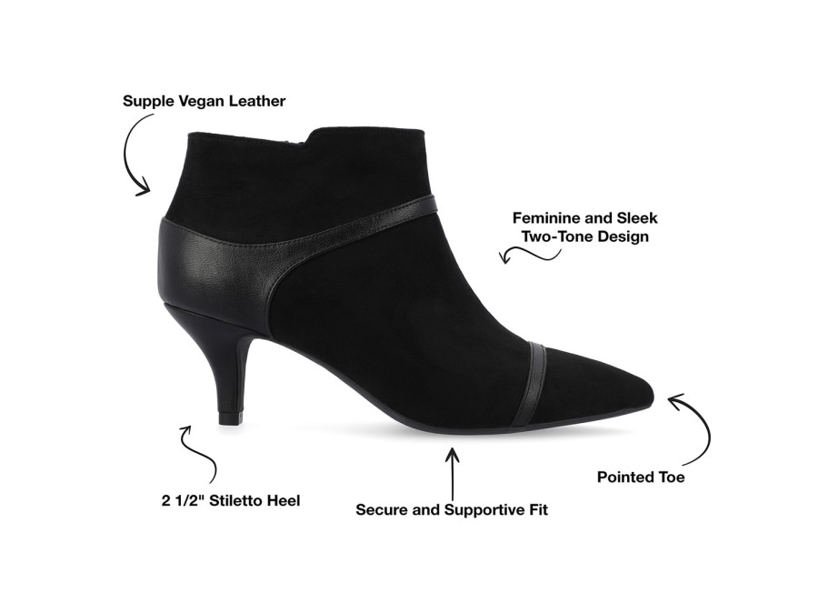 Best Journee Collection Embrie Bootie Black