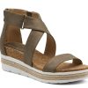 Wholesale Adrienne Vittadini Capers Wedge Sandal Bronze Metallic