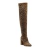 Clearance Jessica Simpson Brixten Over-The-Knee Boot Brown/Black Leopard Print