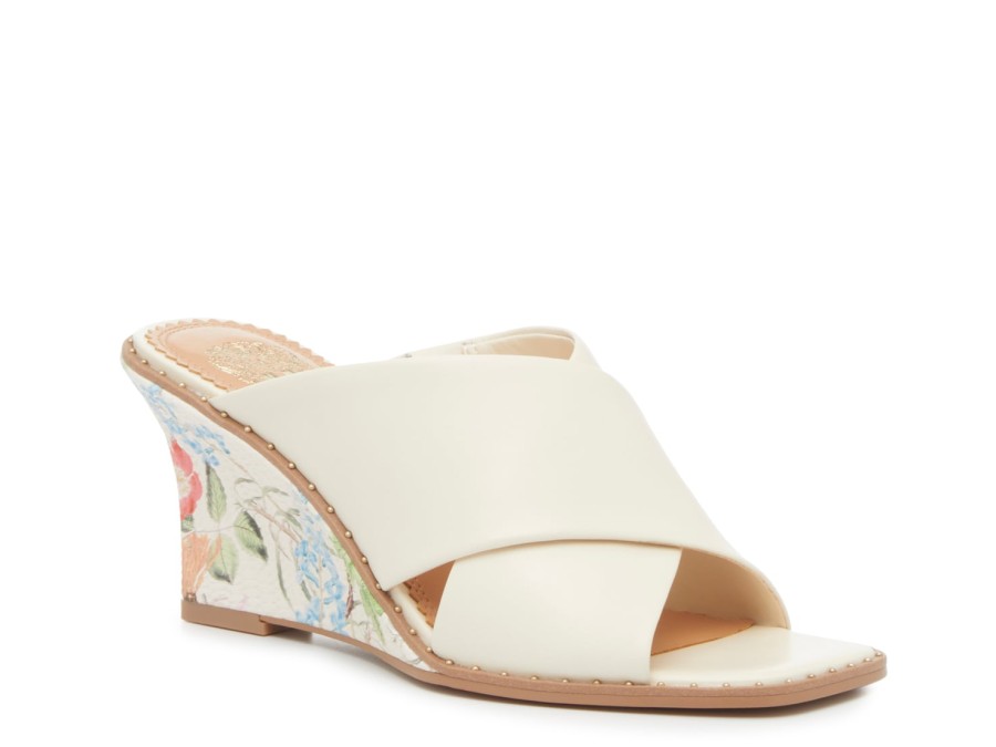 Online Vince Camuto Saffti Sandal Cream/Multicolor Floral Print