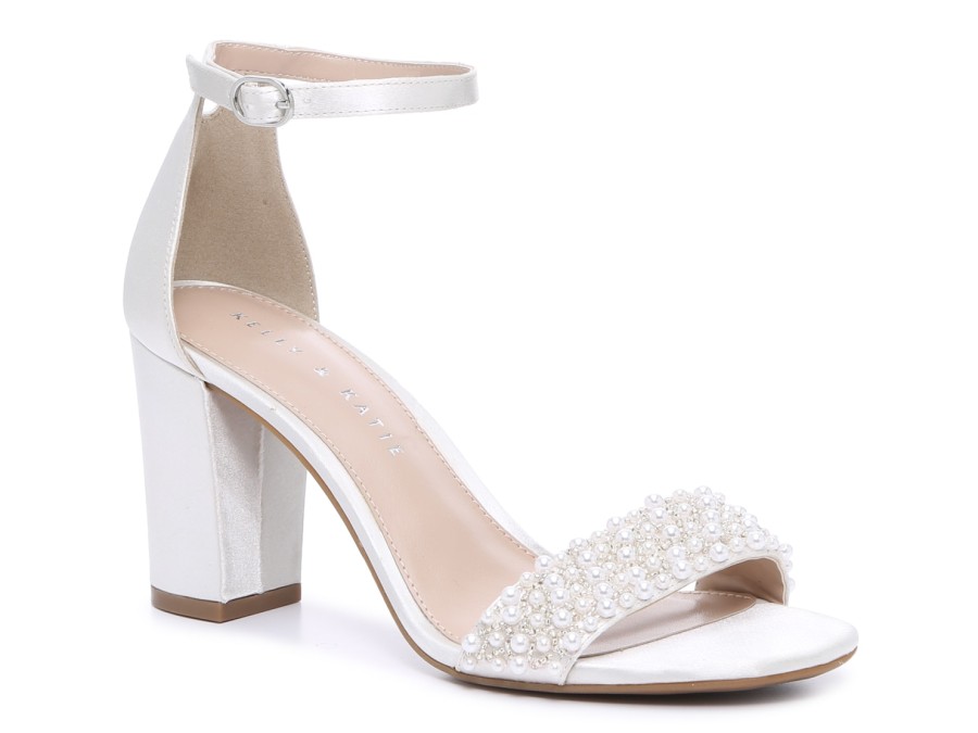 New Kelly & Katie Hildie Sandal Off White Pearl