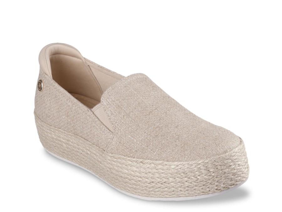 New Skechers Martha Stewart X Skechers Bobs Sesame Slip-On Sneaker Tan