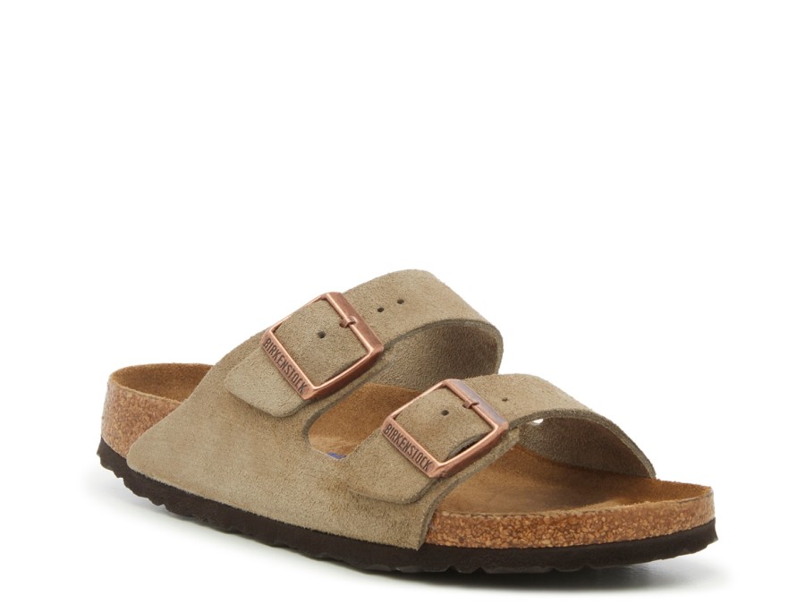 New Birkenstock Arizona Soft Footbed Sandal - Women'S Beige Taupe