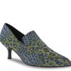 Best Bellini Brim Loafer Blue Leopard Print