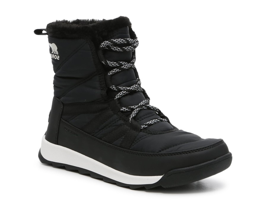 New SOREL Whitney Ii Short Lace Snow Boot Black