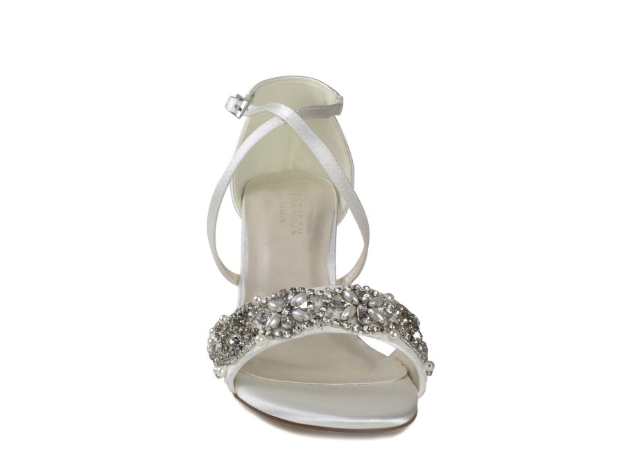 Online Paradox London Evangeline Sandal Ivory