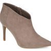 Best Journee Collection Demmi Bootie Taupe Faux Suede