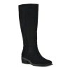 Hot White Mountain Altitude Wide Calf Boot Black Suede