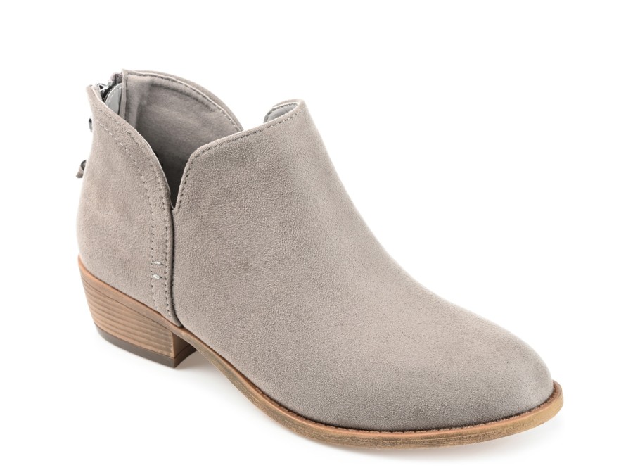 Hot Journee Collection Livvy Bootie Grey