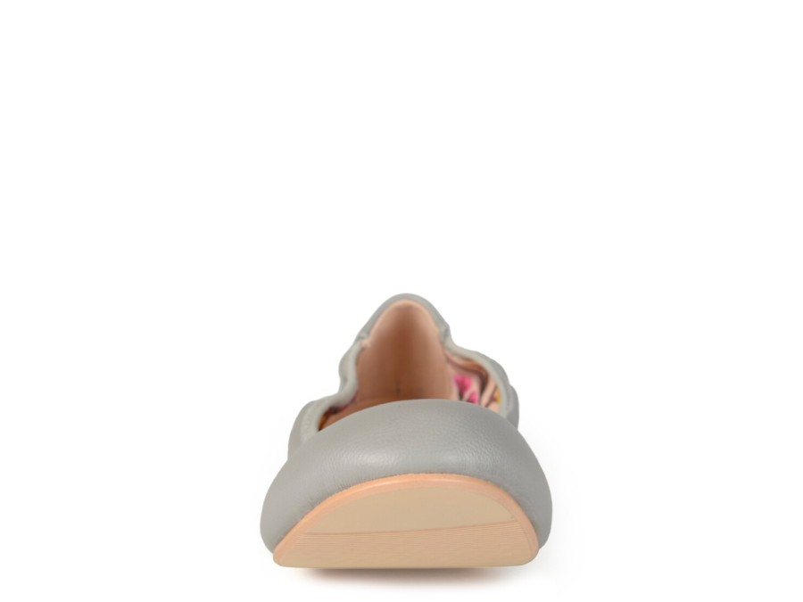 Hot Journee Collection Lindy Ballet Flat Grey