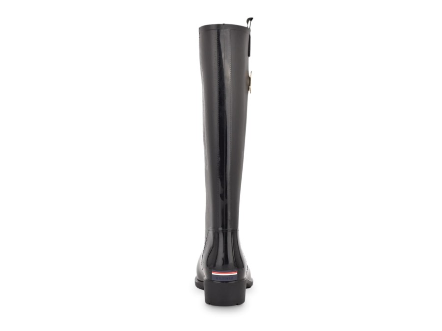 New Tommy Hilfiger Karissa Rain Boot Black