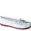 Online Minnetonka Ziigwan Waabigwan Moc Slip-On White