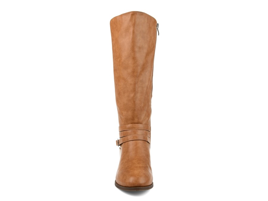 Hot Journee Collection Ivie Wide Calf Riding Boot Light Brown