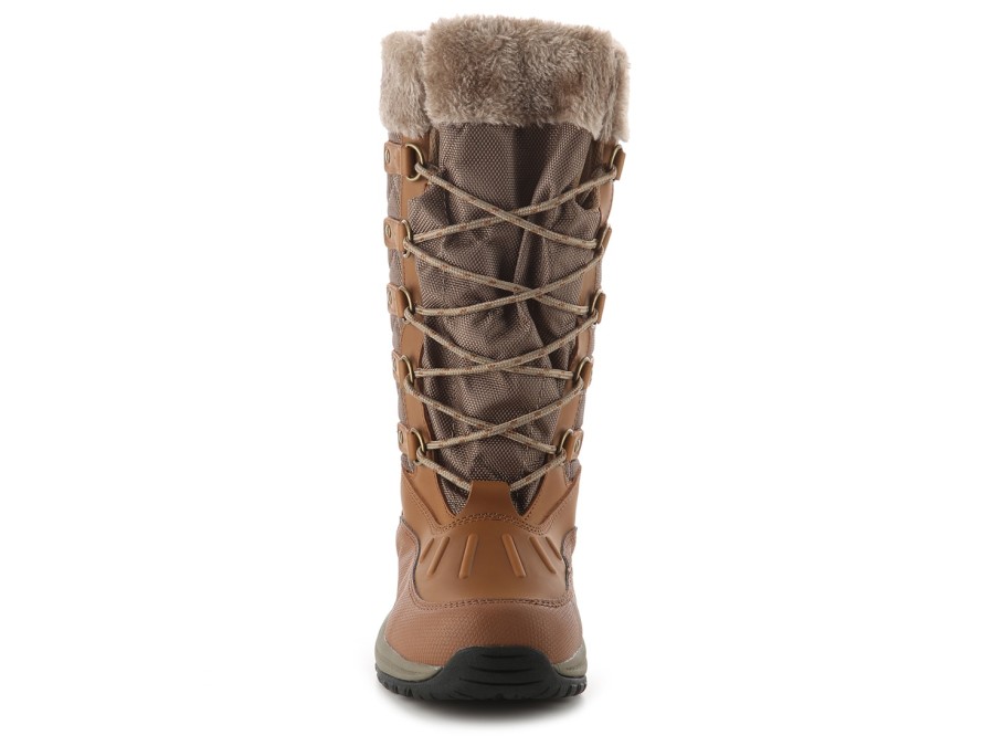 Wholesale Pacific Mountain Whiteout Wide Calf Snow Boot Cognac/Taupe