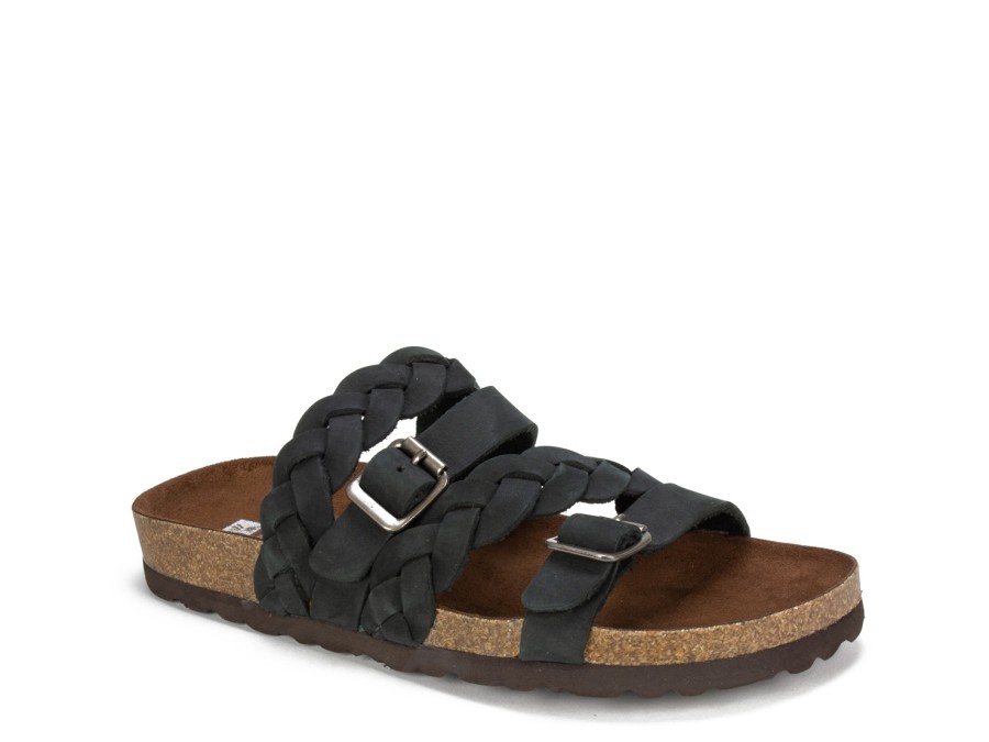 Wholesale White Mountain Holland Sandal Black Nubuck Leather