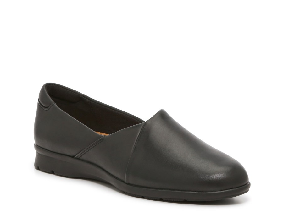 Clearance Clarks Jenette Grace Slip-On Black