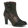 Clearance L'Artiste by Spring Step Ignited Bootie Black/Bronze Metallic