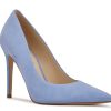 New Nine West Fresh Pump Blue Suede