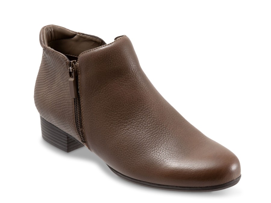 Online Trotters Major Bootie Dark Taupe