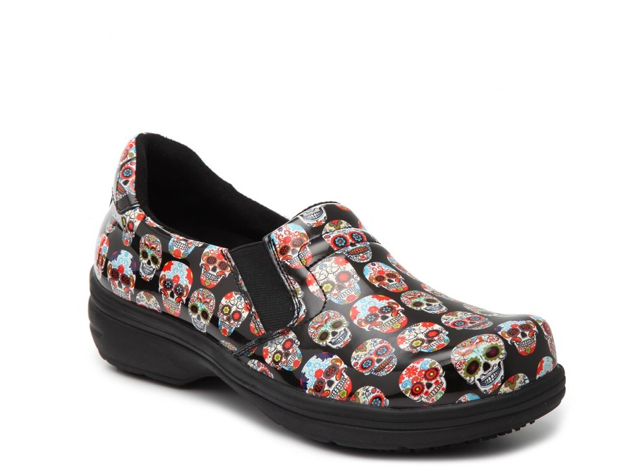 Wholesale Easy Works by Easy Street Bind Work Clog Black/Multicolor Sugar Skulls