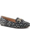 Clearance Patrizia by Spring Step Knitknot Loafer Black/White