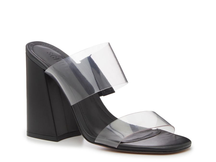 Clearance Schutz Victorie Sandal Black/Clear