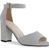 Best Touch Ups by Benjamin Walk Amaya Sandal Silver Metallic