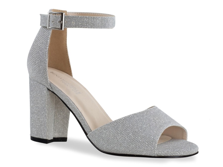 Best Touch Ups by Benjamin Walk Amaya Sandal Silver Metallic