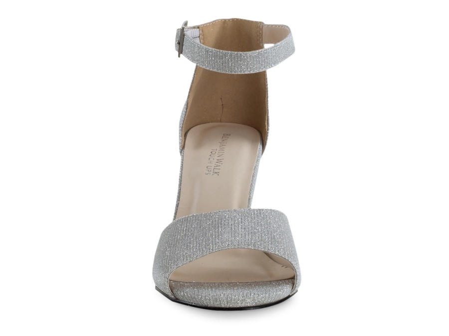 Best Touch Ups by Benjamin Walk Amaya Sandal Silver Metallic