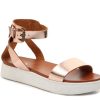 Wholesale Mia Ellen Platform Sandal Rose Gold Metallic