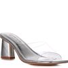 New London Rag Clear Flirt Sandal Silver Metallic