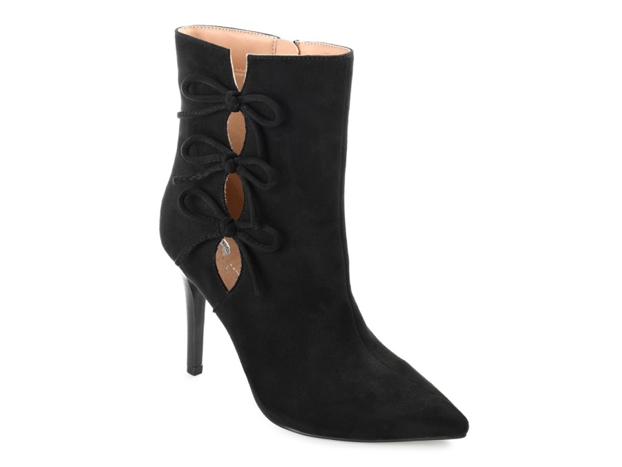 Hot Journee Collection Deandra Bootie Black