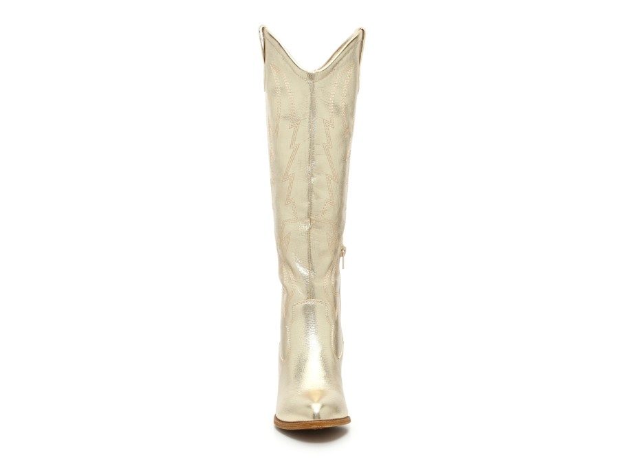 Online Dirty Laundry Upwind Cowboy Boot Gold Metallic