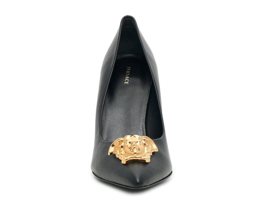 Online Versace Logo Pump Black