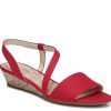 New LifeStride Yasmine Wedge Sandal Red