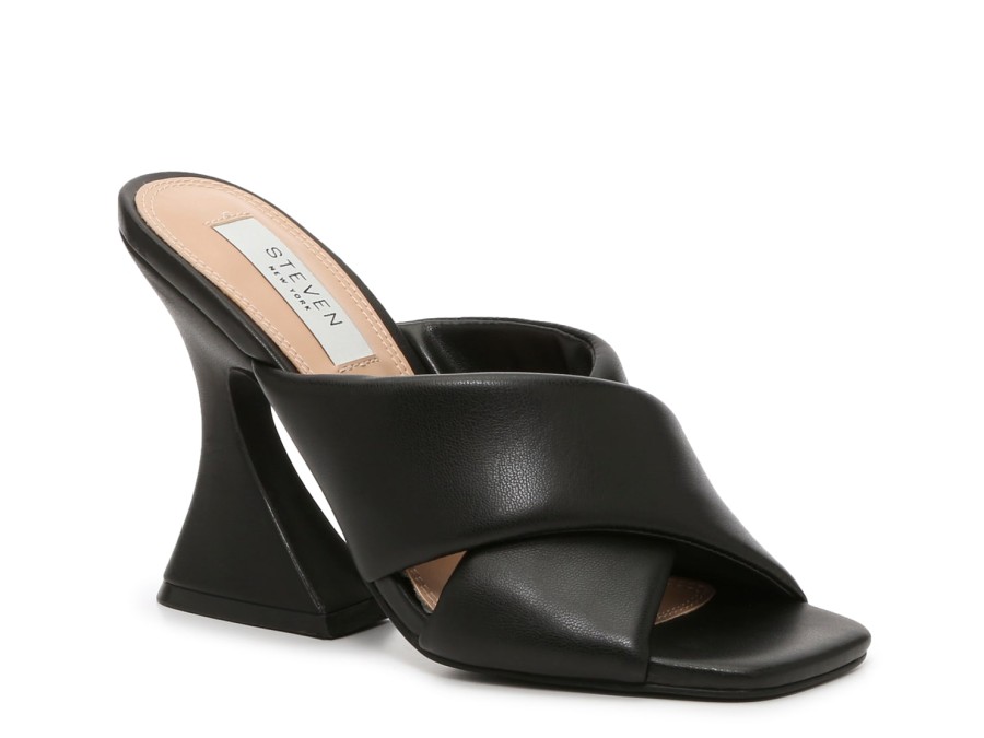 Clearance STEVEN NEW YORK Baga Sandal Black Synthetic