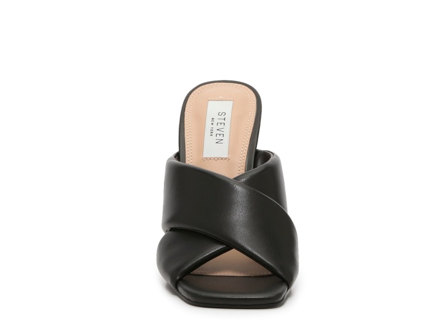 Clearance STEVEN NEW YORK Baga Sandal Black Synthetic