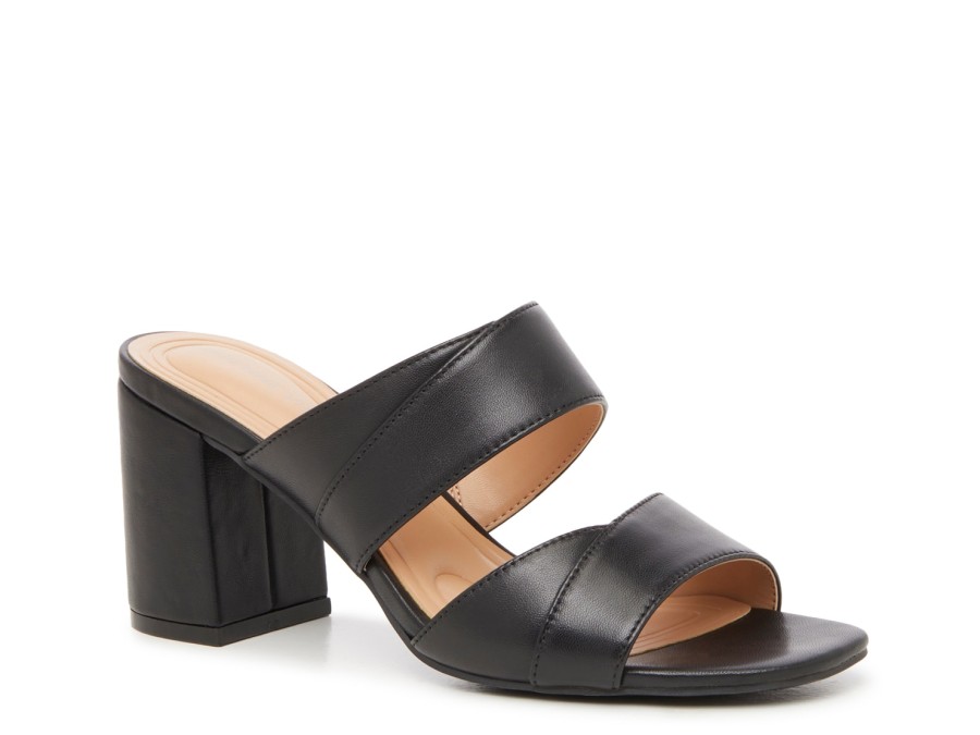 Best Adrienne Vittadini Avah Sandal Black