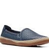 Hot Clarks Elaina Ruby Espadrille Slip-On Navy