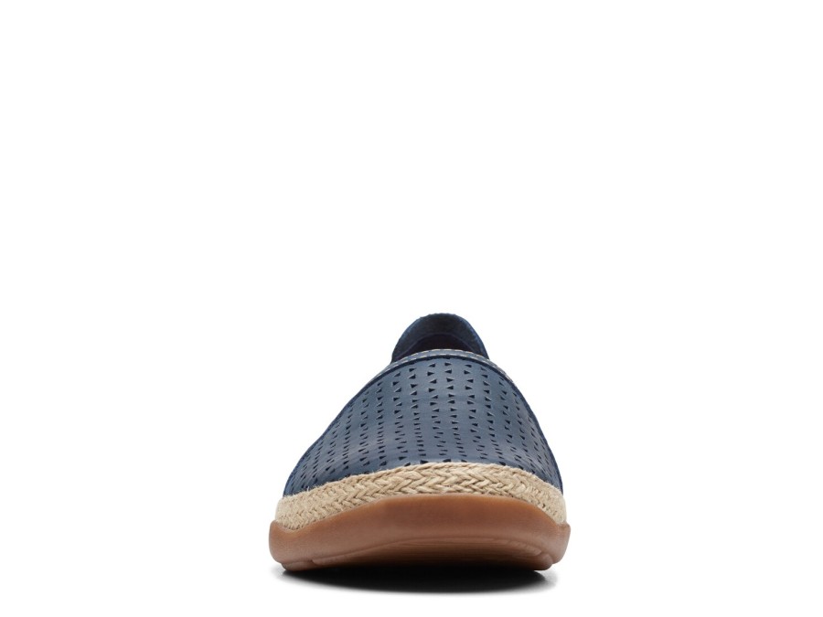 Hot Clarks Elaina Ruby Espadrille Slip-On Navy