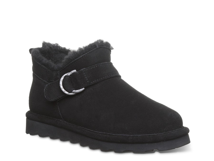 Clearance Bearpaw Shorty Buckle Snow Boot Black