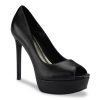 Hot Guess Cacei Platform Pump Black Leather