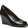 Hot Kelly & Katie Sovena Pump Black Patent Synthetic/Covered Heel