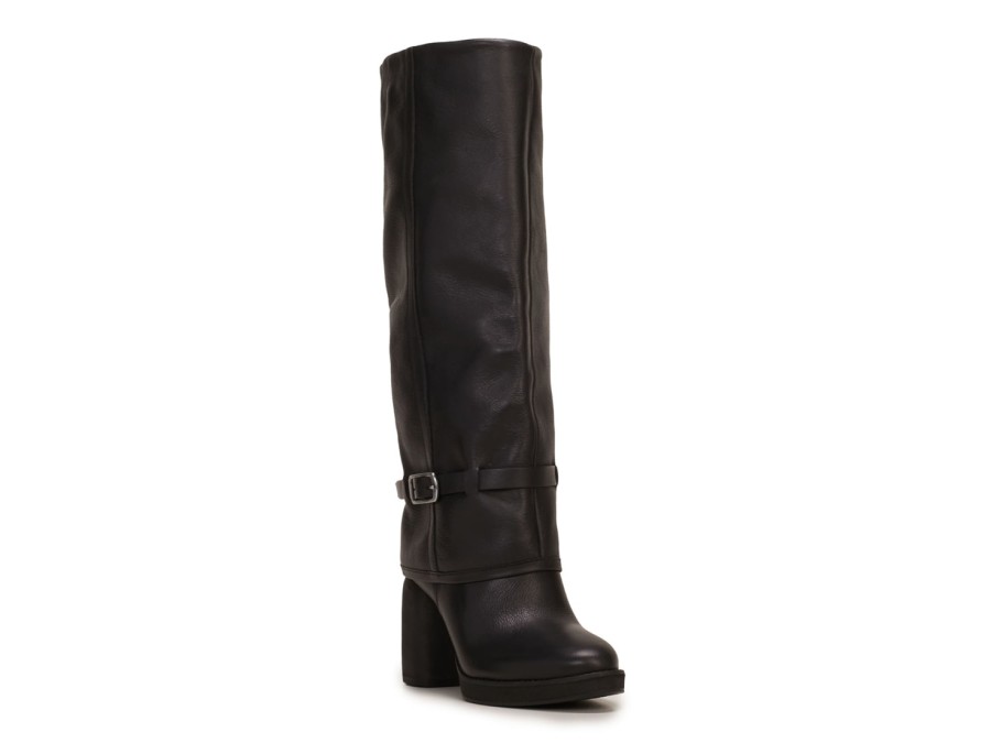 Online Lucky Brand Nathari Foldover Boot Black