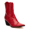 New Coconuts Bambi Western Bootie Red