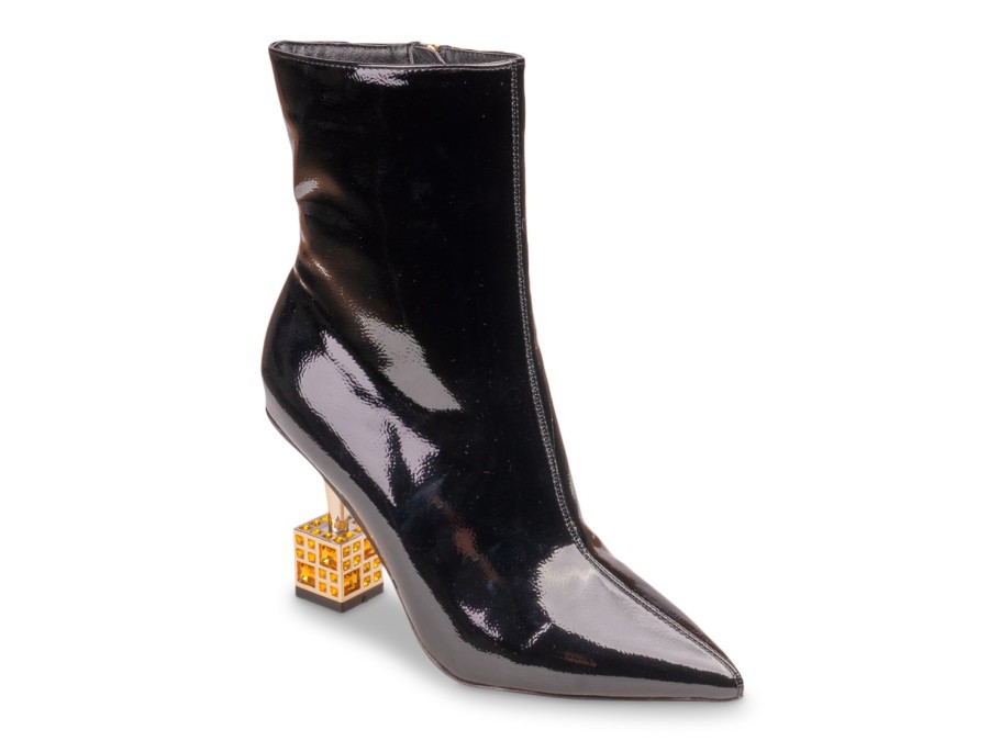 Best Lady Couture Crown Bootie Black