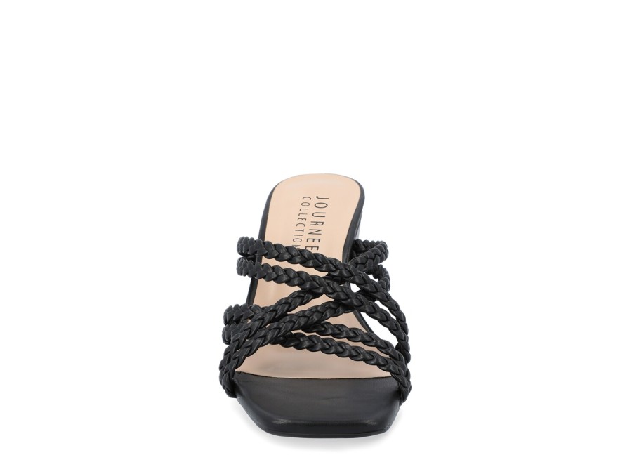 Online Journee Collection Baylen Wedge Sandal Black