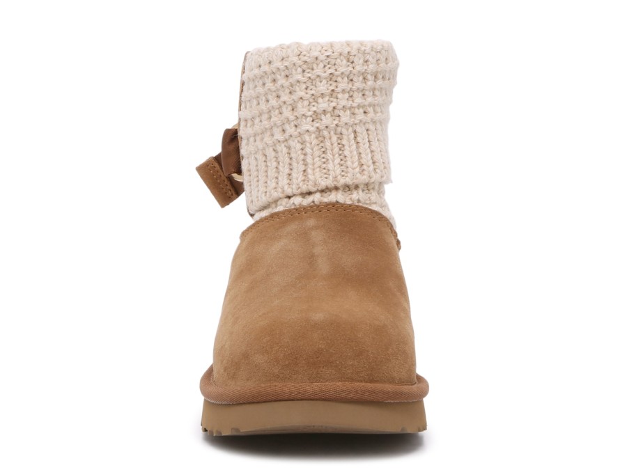 Clearance UGG Classic Solene Mini Bootie Chestnut/Beige