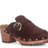 New Rag & Co Prunus Clog Dark Brown